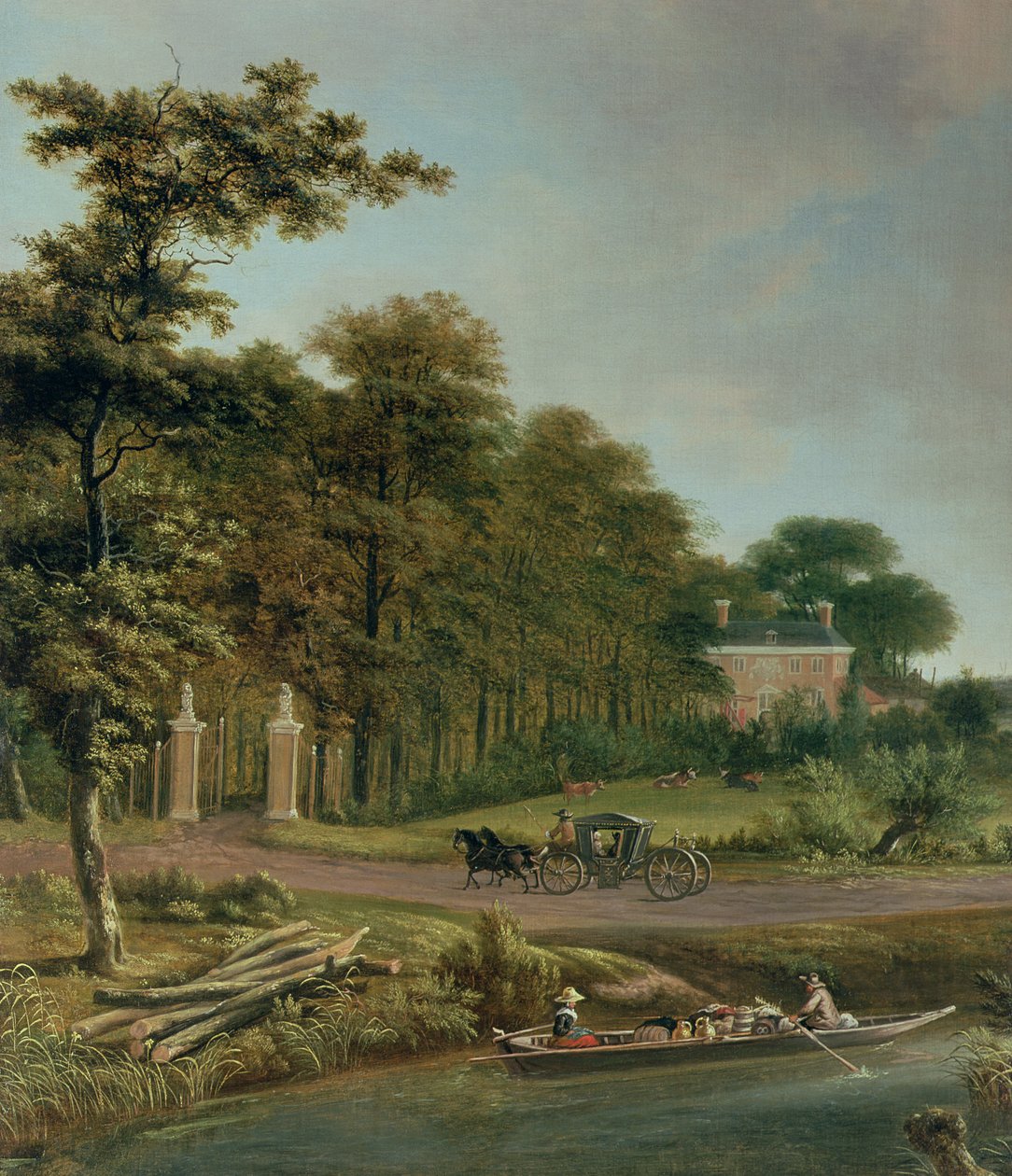 Dom na wsi autorstwa J. and Velde, A.van Hackaert