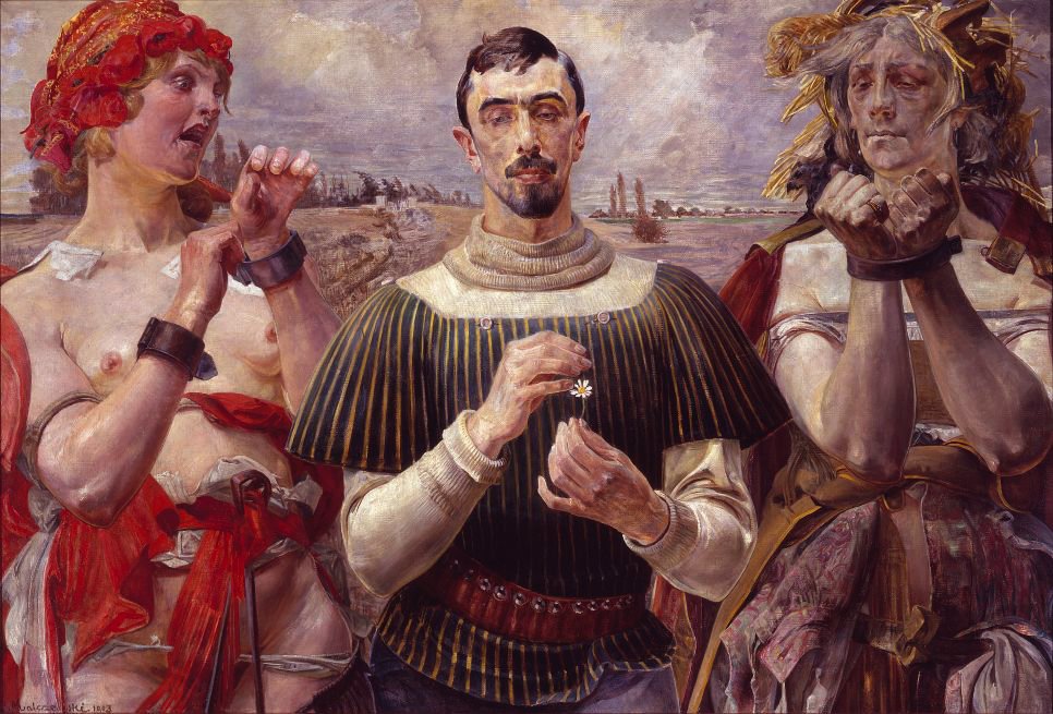 Polish Hamlet - Portrait of Aleksander Wielopolski.nPolski: Hamlet polski - Portret Aleksandra Wielopolskiego.n autorstwa Jacek Malczewski
