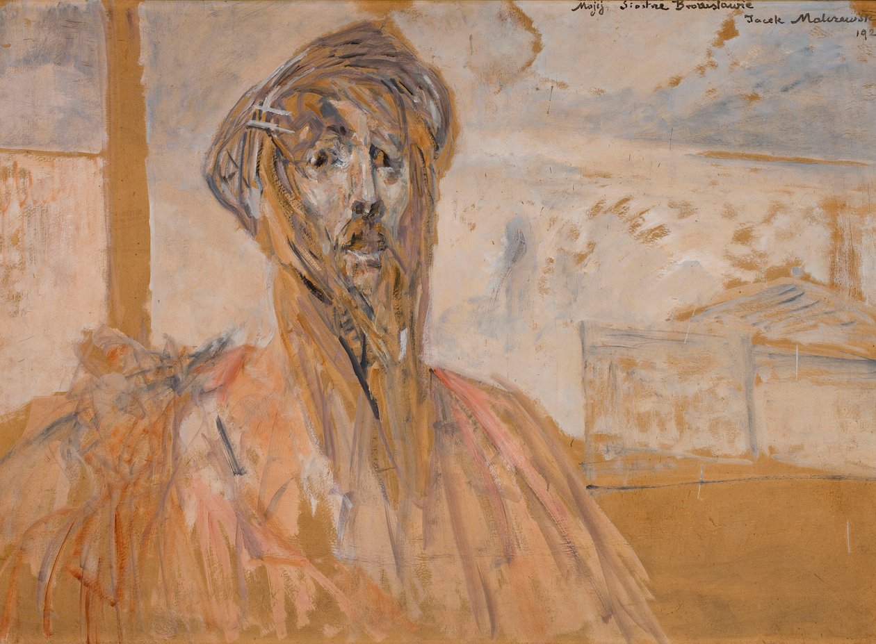Autoportret, szkic autorstwa Jacek Malczewski