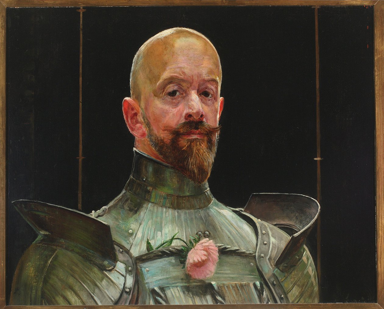 Autoportret w zbroi autorstwa Jacek Malczewski