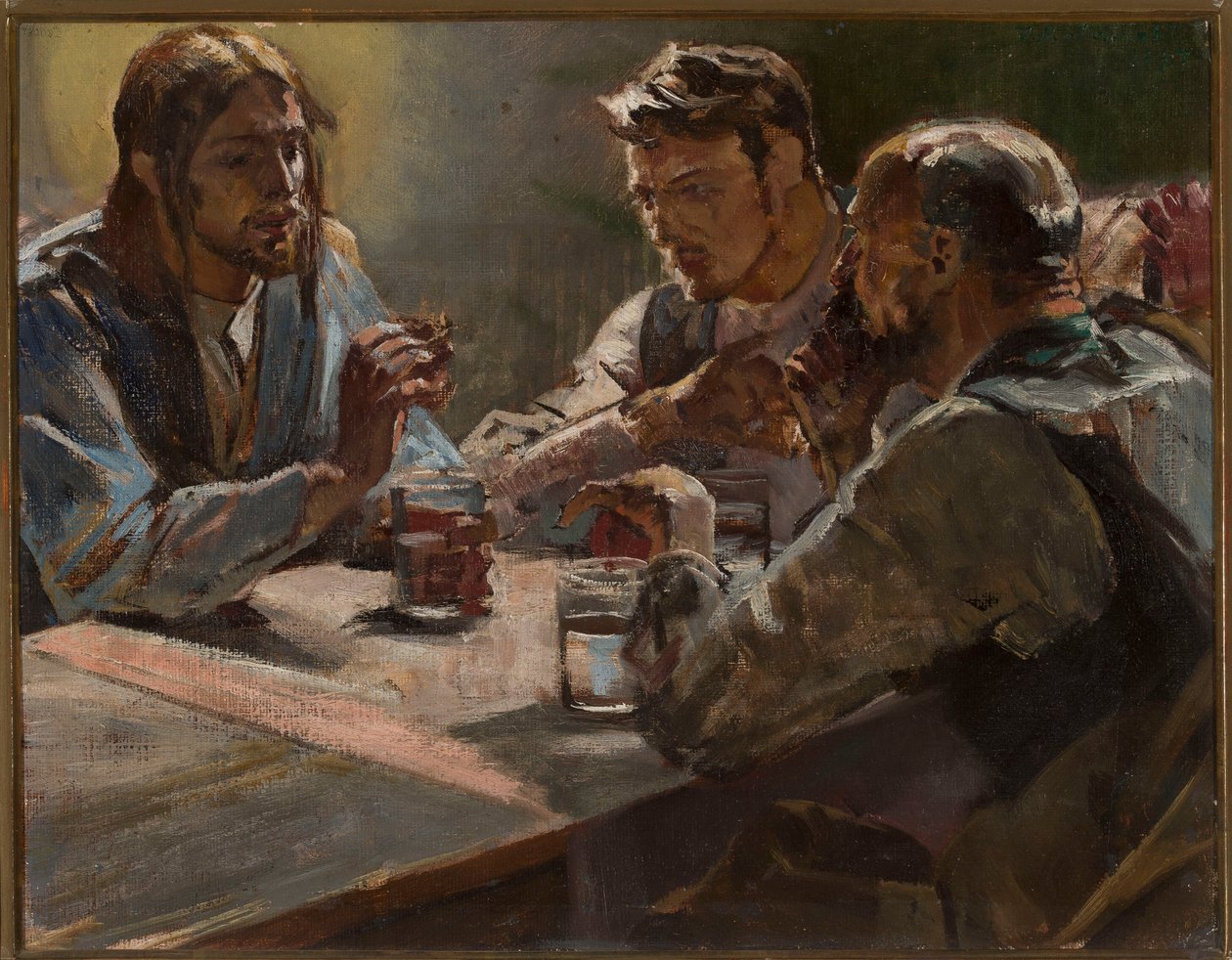 Chrystus w Emaus autorstwa Jacek Malczewski