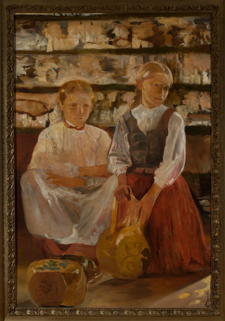 Dwie dziewczynki z dzbanem autorstwa Jacek Malczewski