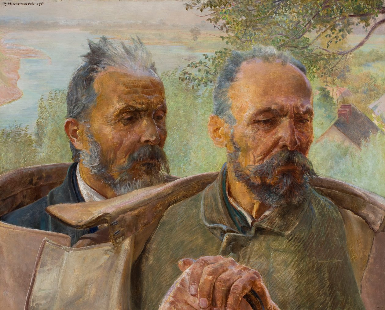Dwie głowy starców autorstwa Jacek Malczewski