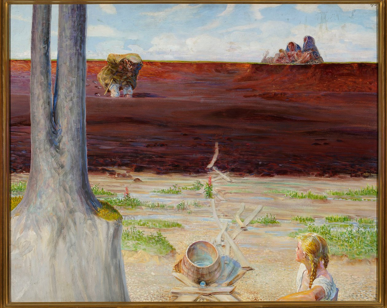 Moje życie - lewa część tryptyku autorstwa Jacek Malczewski