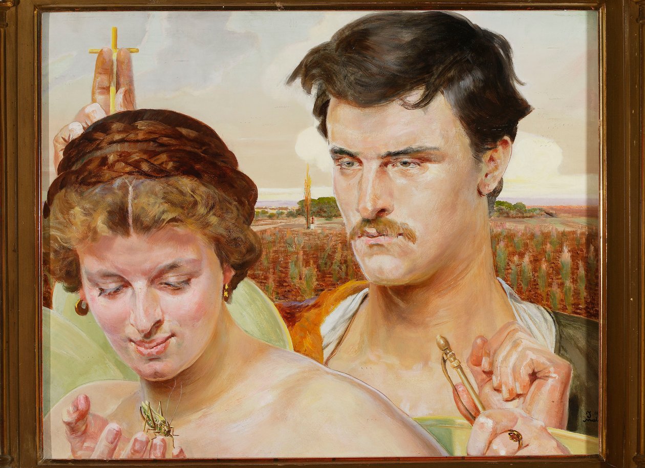 Muzyka - prawa część tryptyku autorstwa Jacek Malczewski