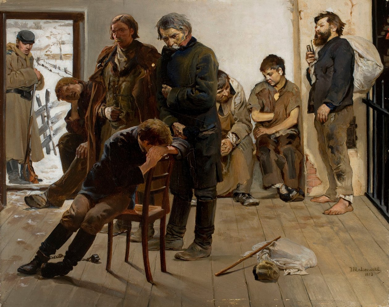 Na etapie (Aresztanci) autorstwa Jacek Malczewski