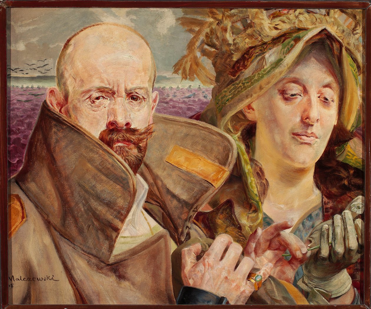 Pierwiosnek - Portret własny z żoną autorstwa Jacek Malczewski