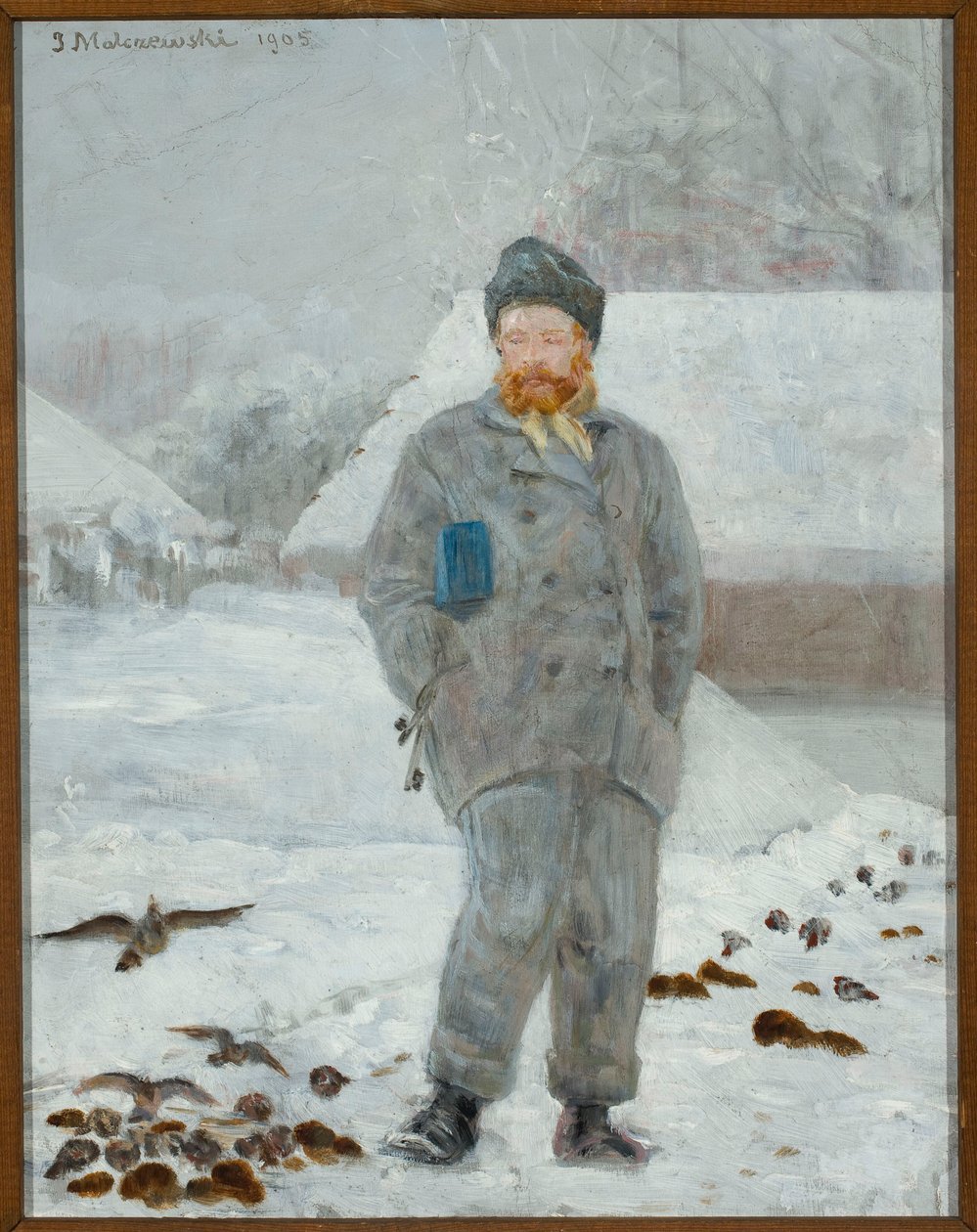 Portret Adolfa Dygasińskiego z ptakami autorstwa Jacek Malczewski