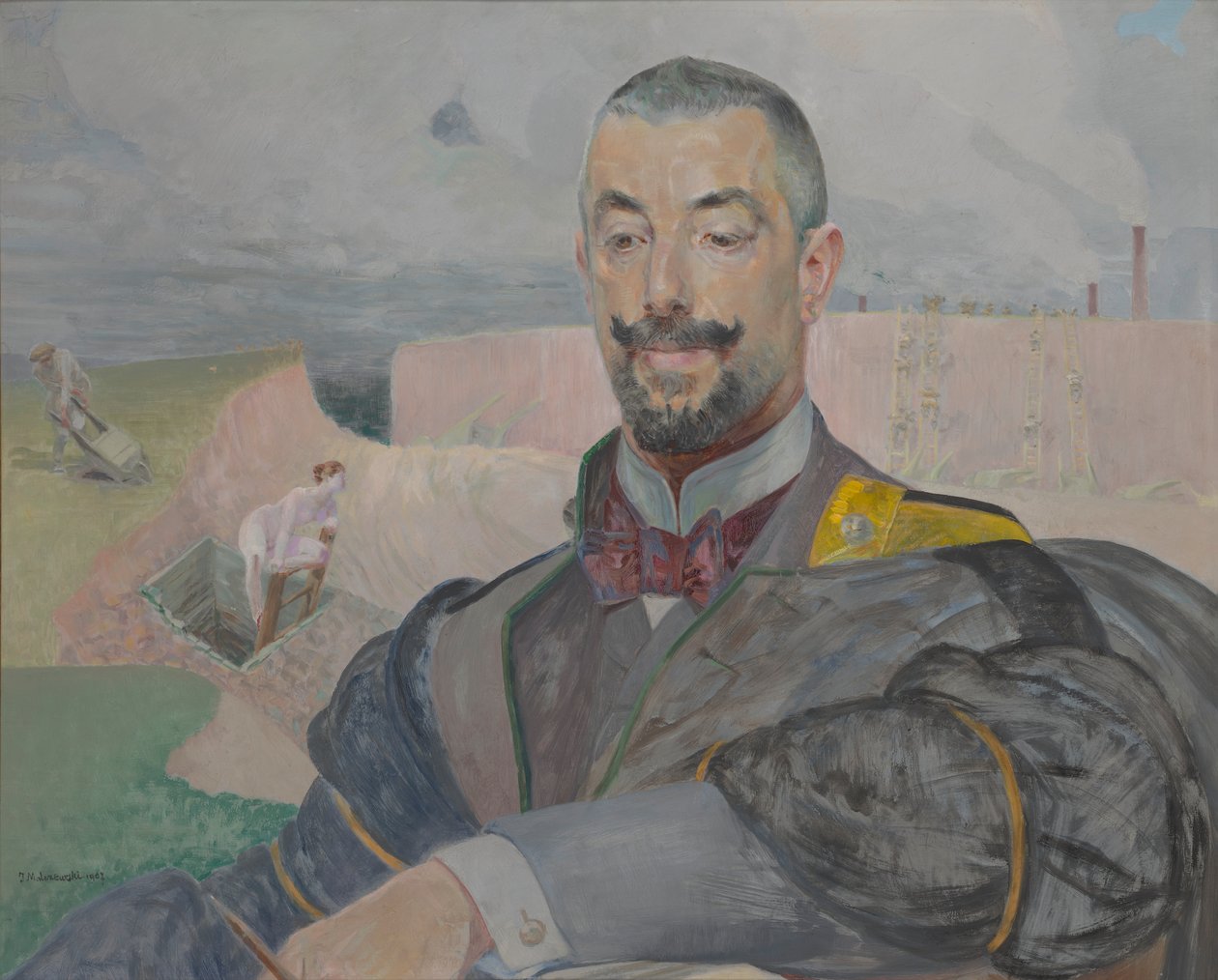 Portret Erazma Barącza autorstwa Jacek Malczewski