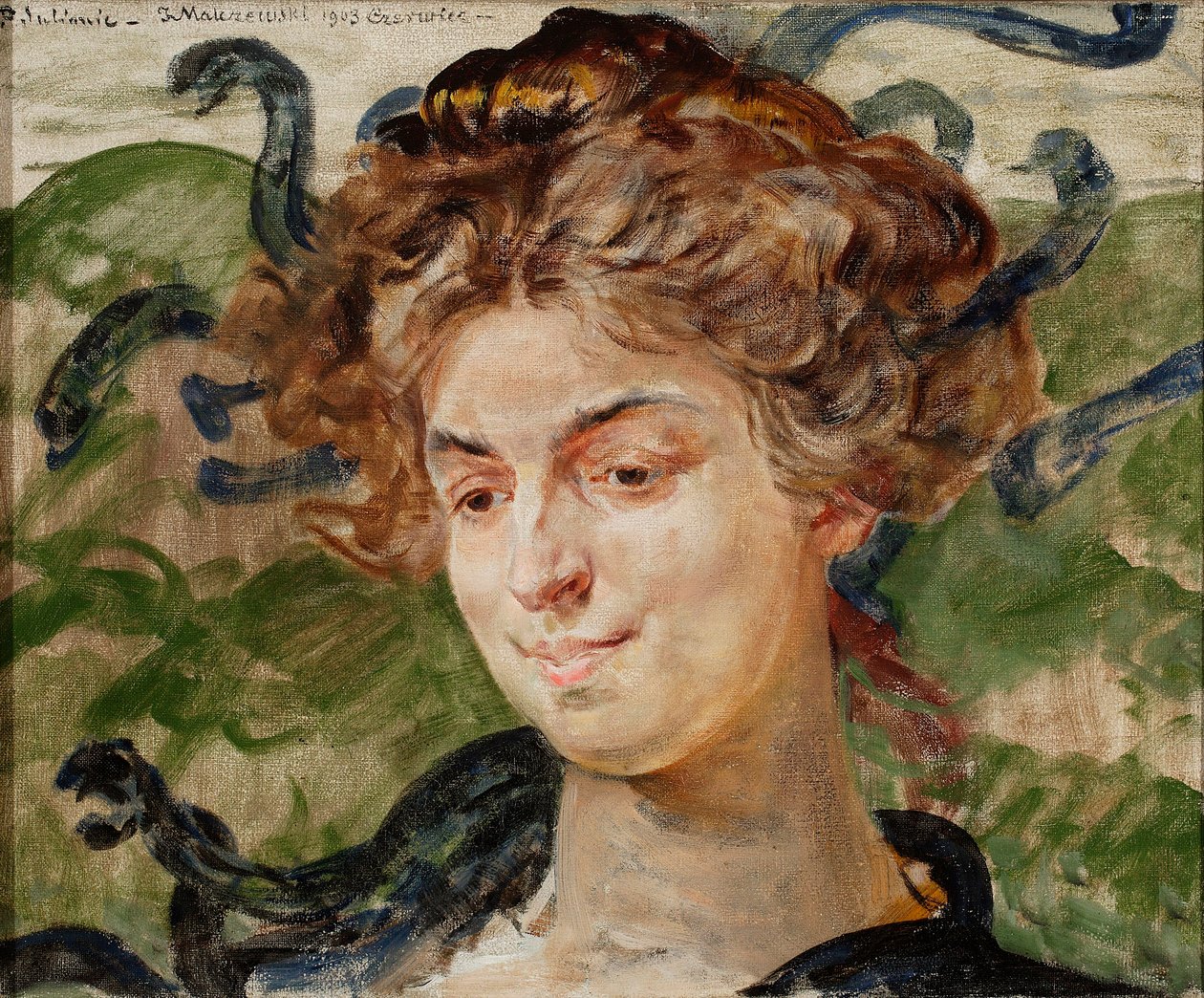 Portret aktorki Heleny Sulimy jako Gorgony autorstwa Jacek Malczewski