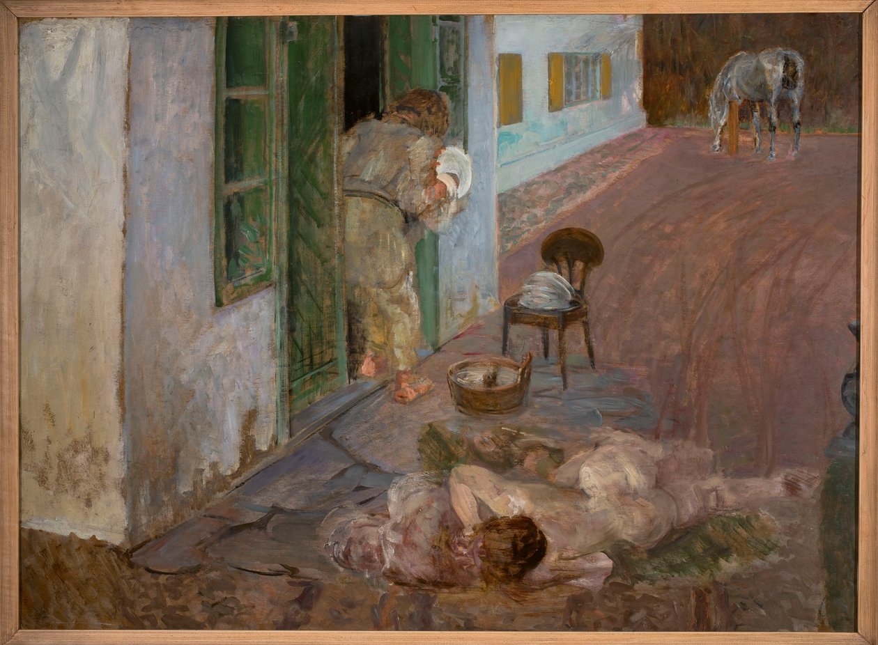 Zmywanie naczyń. Wielgie autorstwa Jacek Malczewski