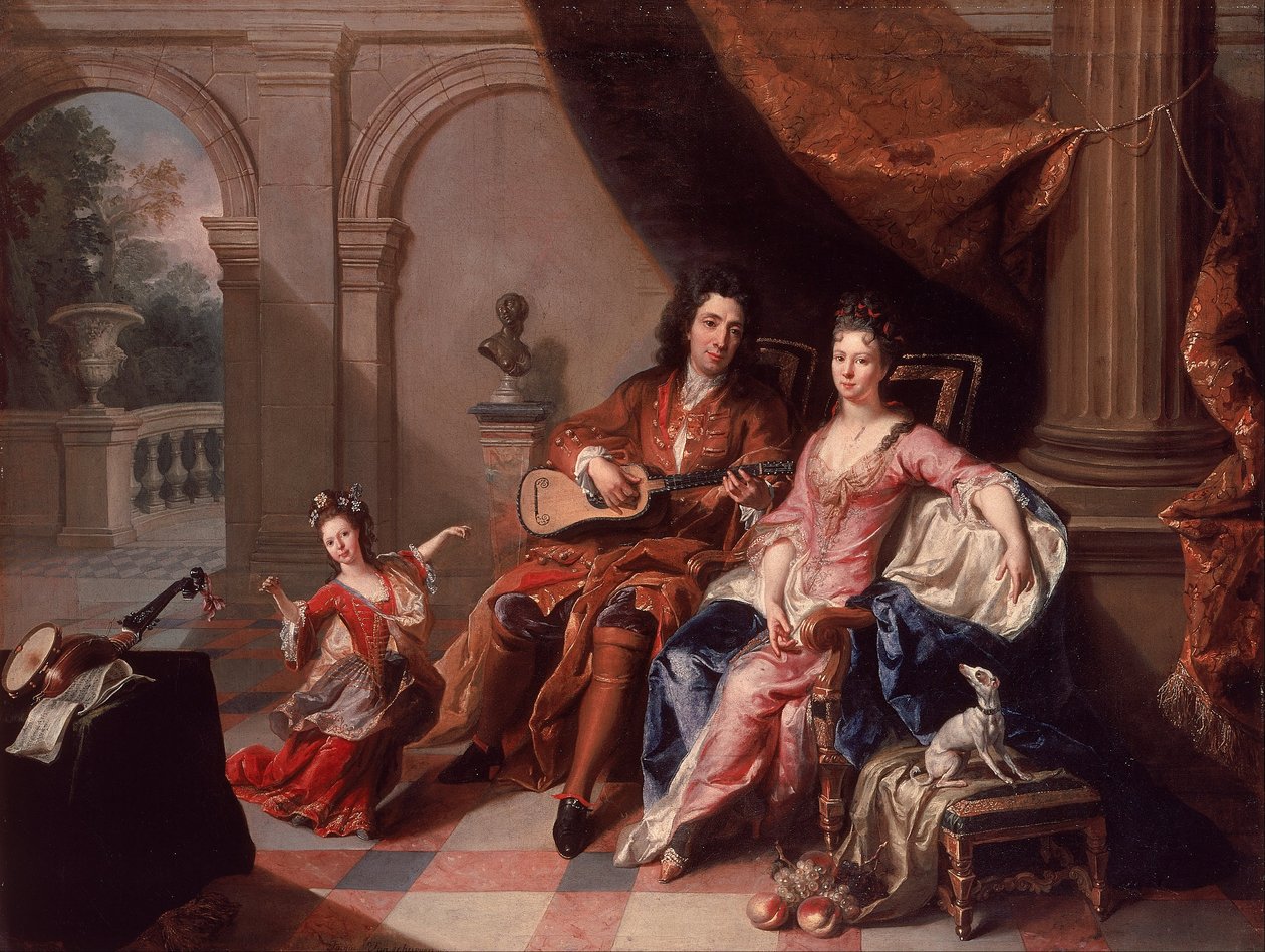 Gitarzysta autorstwa Jacob van Schuppen