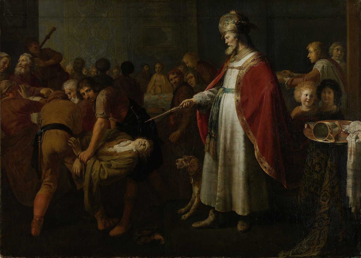 Przypowieść o niegodnym gościu weselnym, 1630-1651 autorstwa Jacob Adriaensz Backer
