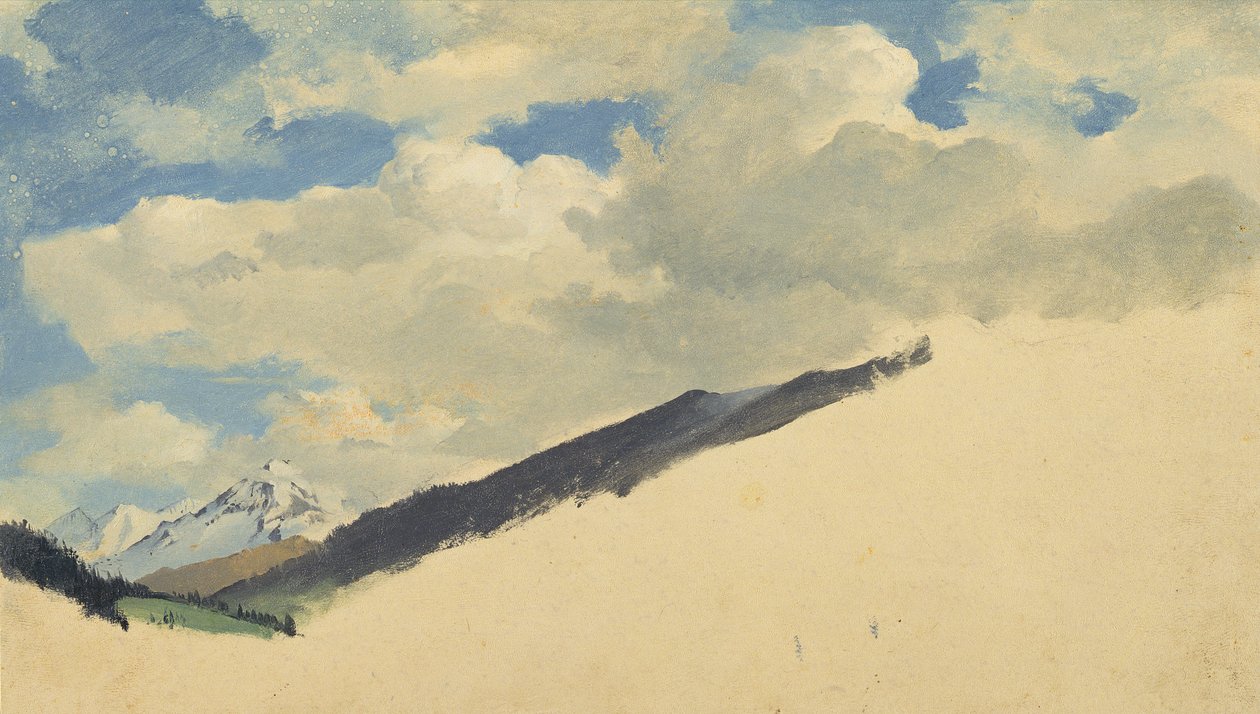 Уулын оройтой үүлсийн судалгаа, 1830 он autorstwa Jacob Gensler