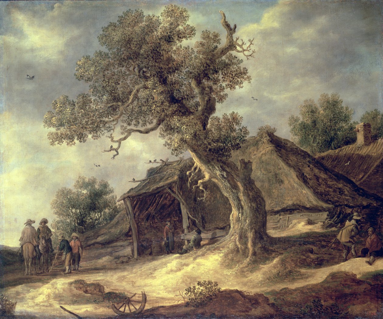 Pejzaż z dębem, 1634 autorstwa Jacob van Ruisdael