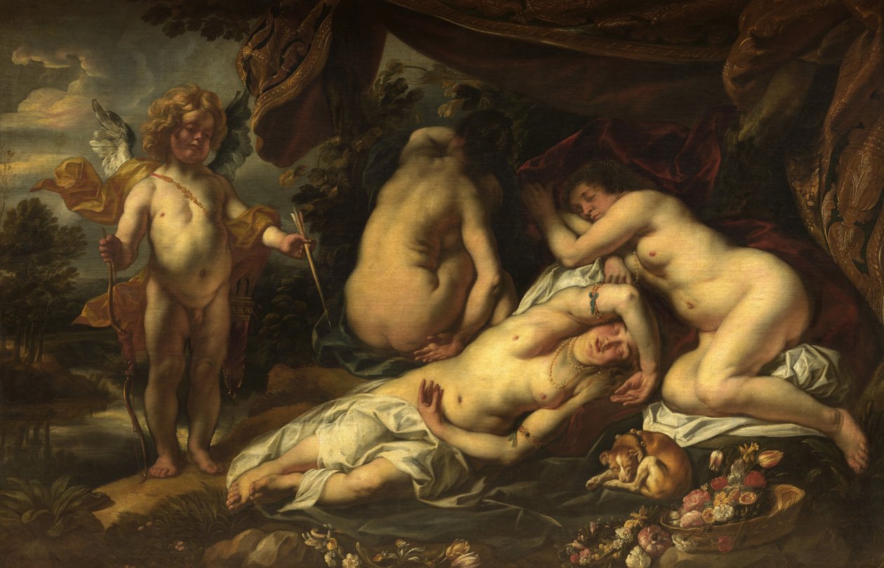 Amor i Psyche autorstwa Jacob Jordaens