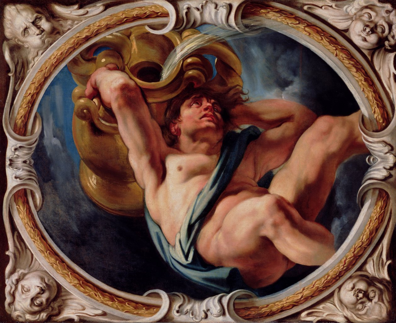 Wodnik ze Znaków Zodiaku (patrz także 196700 do 196711) autorstwa Jacob Jordaens