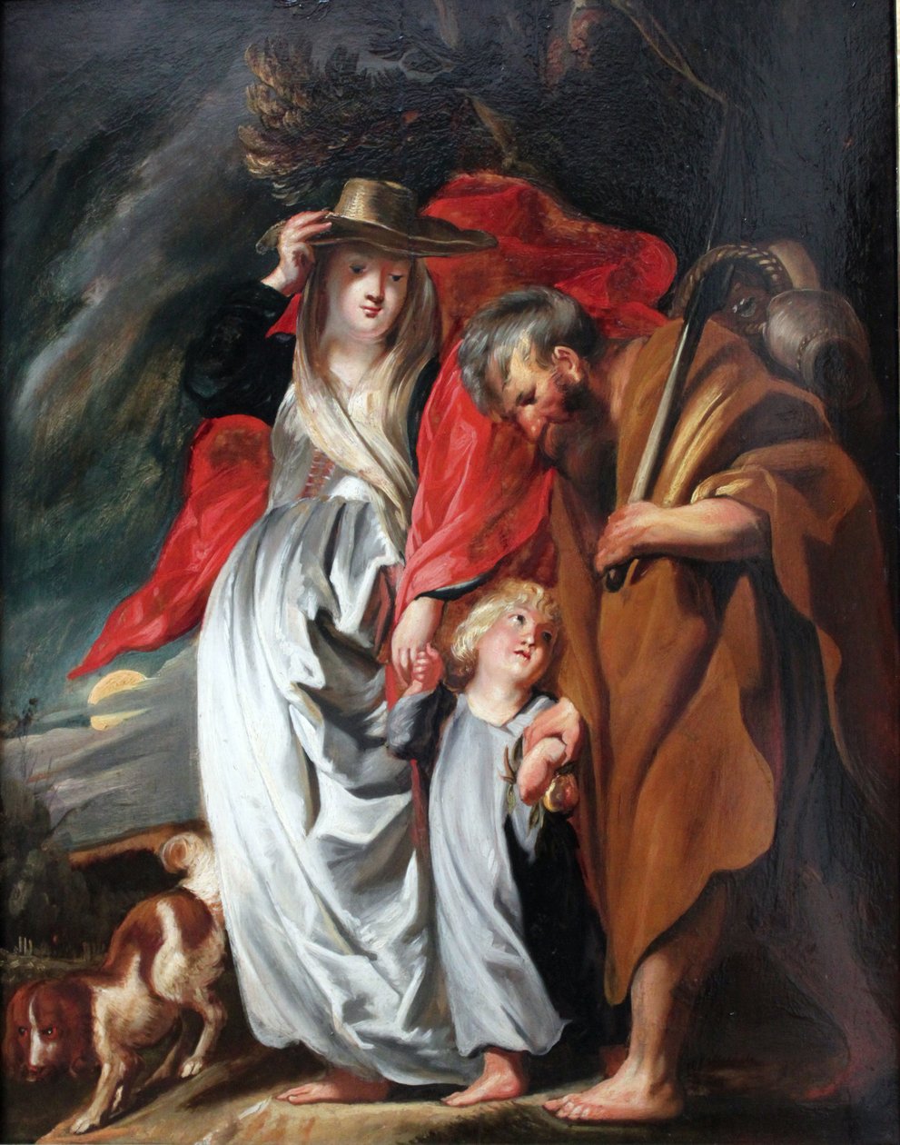 Powrót Świętej Rodziny z Egiptu autorstwa Jacob Jordaens