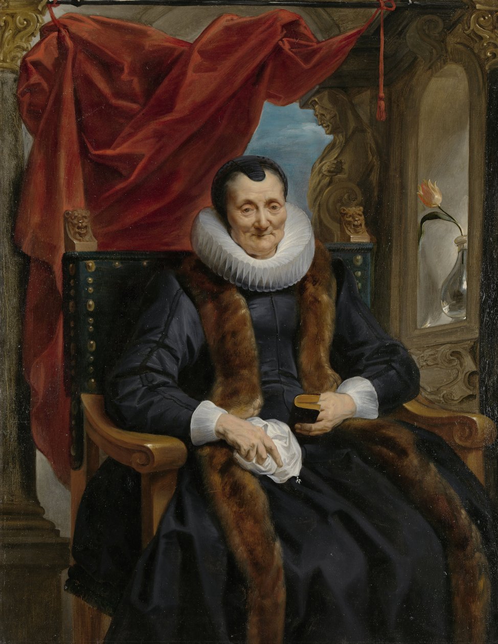 Portret Magdaleny de Cuyper, ok. 1635-1636 autorstwa Jacob Jordaens