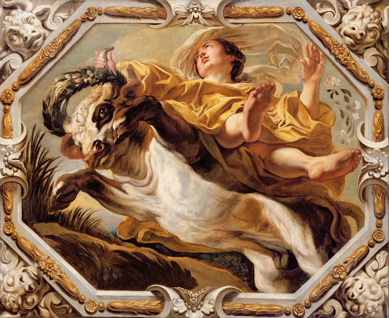 Byk, od Znaków Zodiaku (patrz także 196700 do 196711) autorstwa Jacob Jordaens