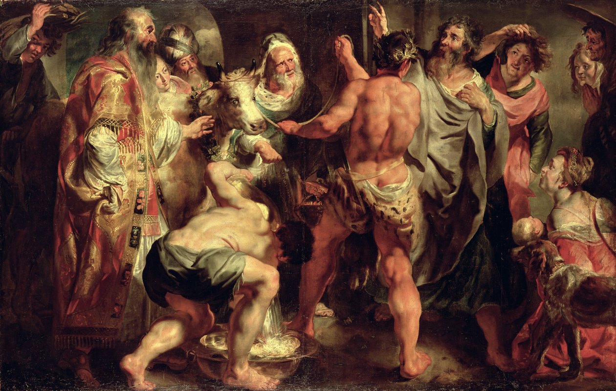 Apostołowie, św. Paweł i św. Barnaba w Listrze autorstwa Jacob Jordaens