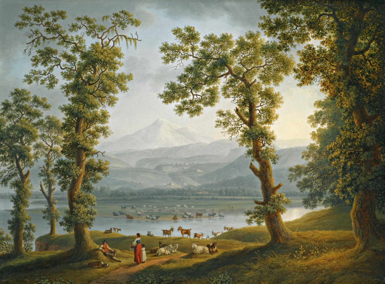 Widok na Piedimonte autorstwa Jacob Philipp Hackert