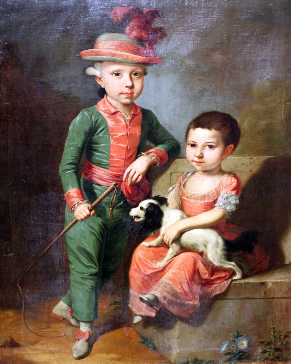 Portret Johanna Georga von Holzhausen (1771-1846) i jego siostry Henrietty (1773-1834) autorstwa Johann Jacob Tischbein