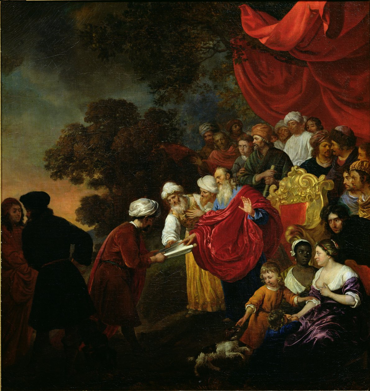 Zorobabel pokazuje Cyrusowi plan Jerozolimy autorstwa Jacob or Jacques van Loo