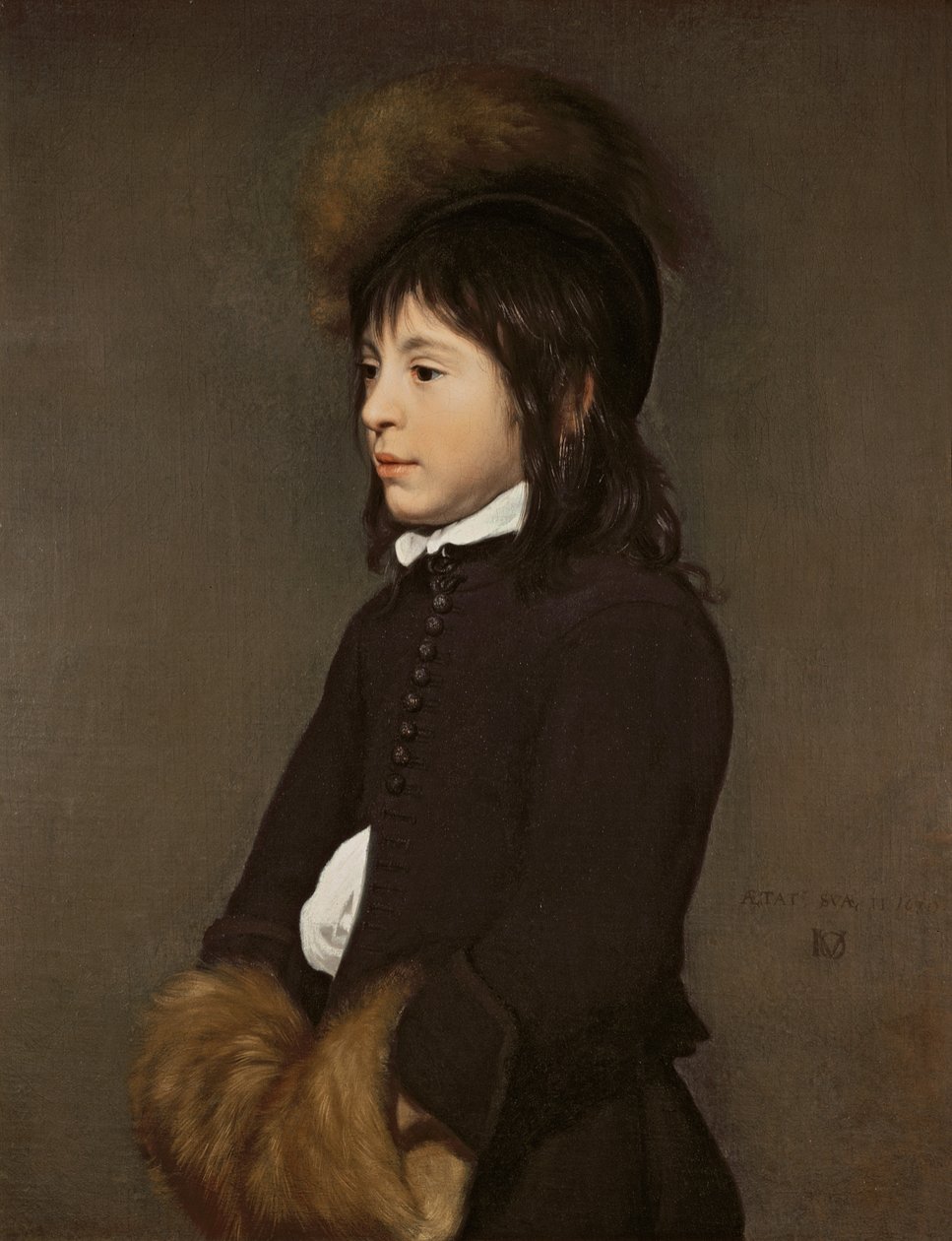 Portret chłopca w wieku 11 lat, 1650 autorstwa Jacob van Oost