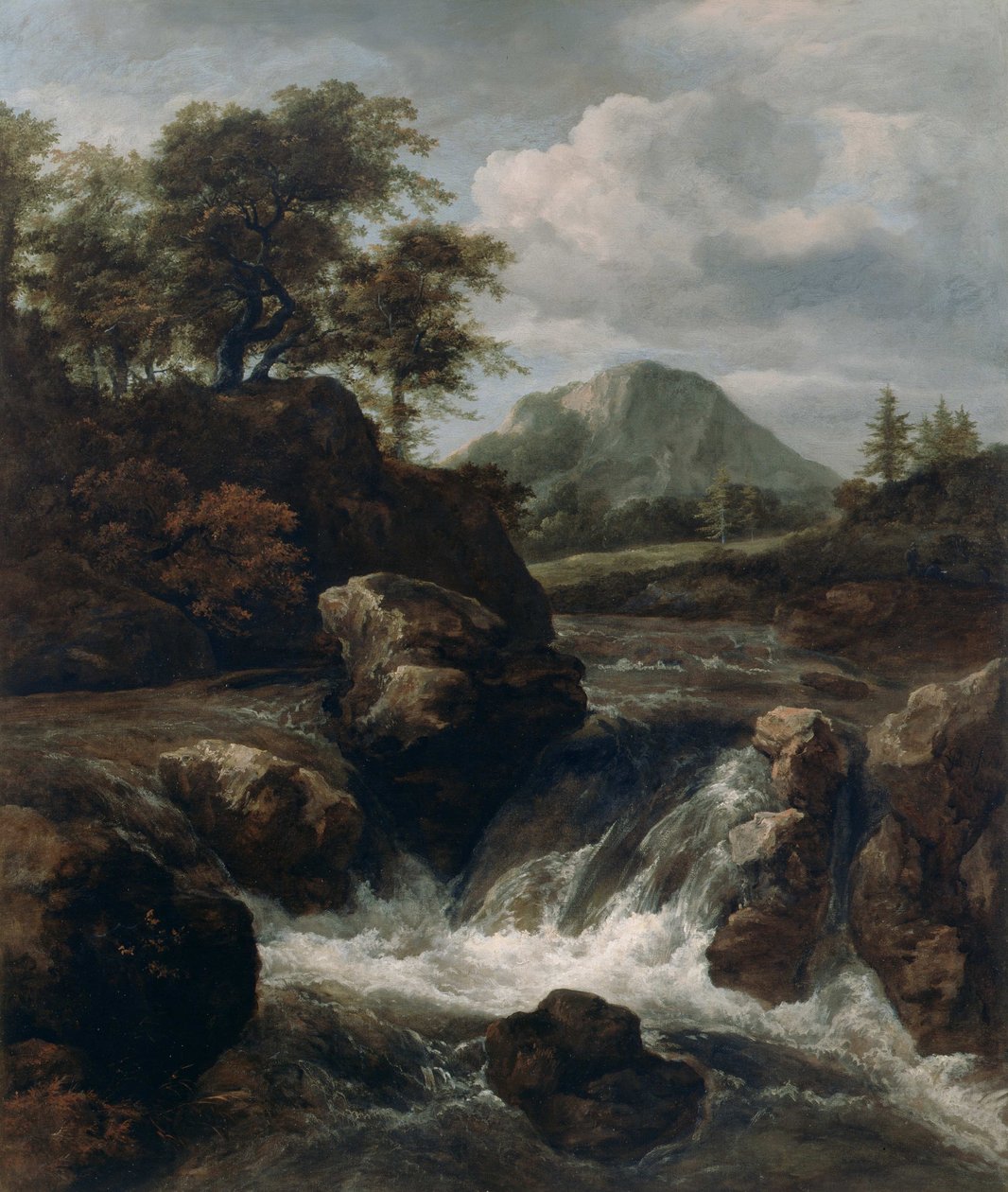 Wodospad autorstwa Jacob van Ruisdael