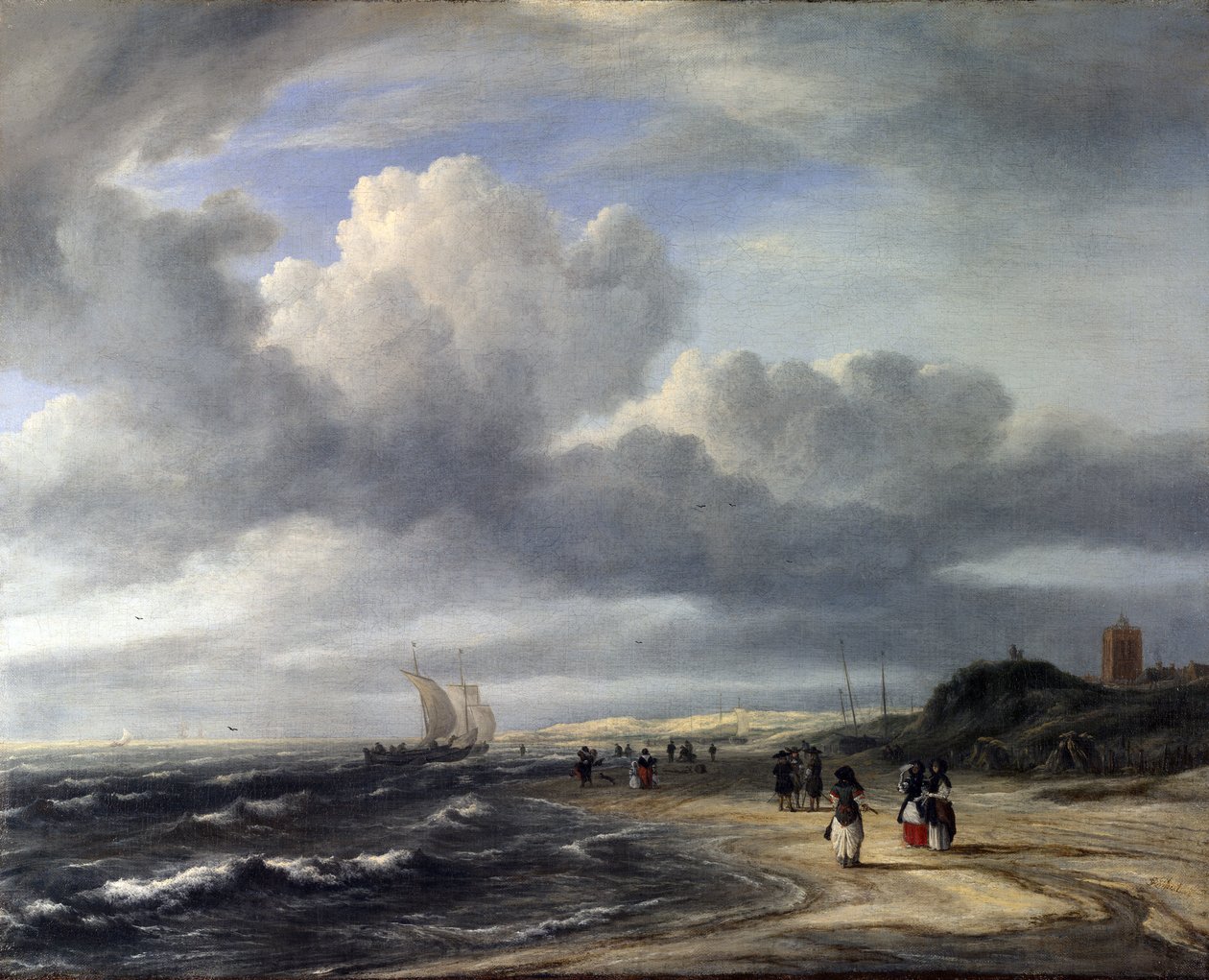 Brzeg w Egmond-an-Zee autorstwa Jacob van Ruisdael