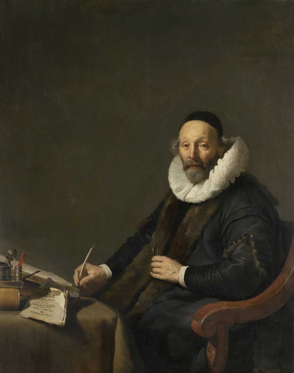 Johannes Wtenbogaert Johannes Wttenbogaert (1557-1644). Remonstrant minister w Hadze autorstwa Jacob Adriaensz. Backer