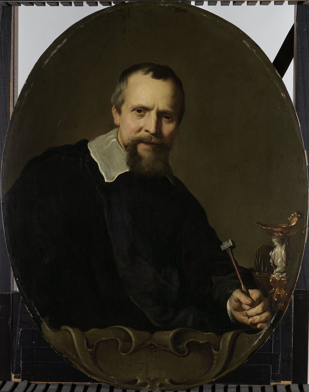 Portret Johannesa Lutma .a Jan Lutma (1584/85-1669). Złotnik w Amsterdamie autorstwa Jacob Adriaensz. Backer