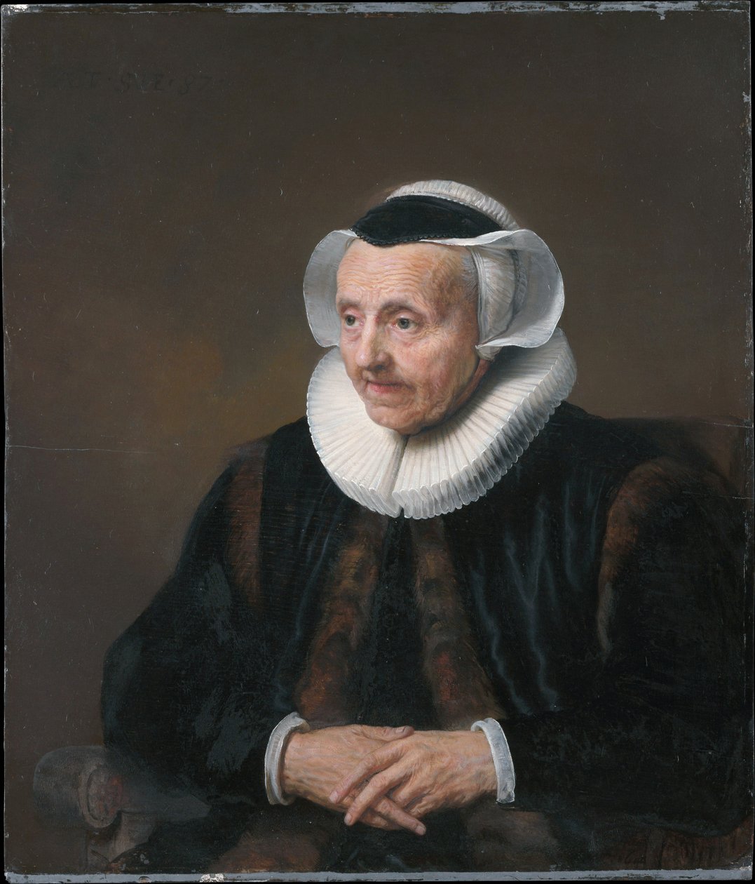 Portret starej kobiety autorstwa Jacob Adriaensz Backer