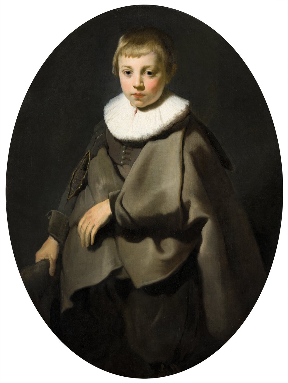 Portret chłopca w kolorze szarym, 1634 autorstwa Jacob Adriensz Backer