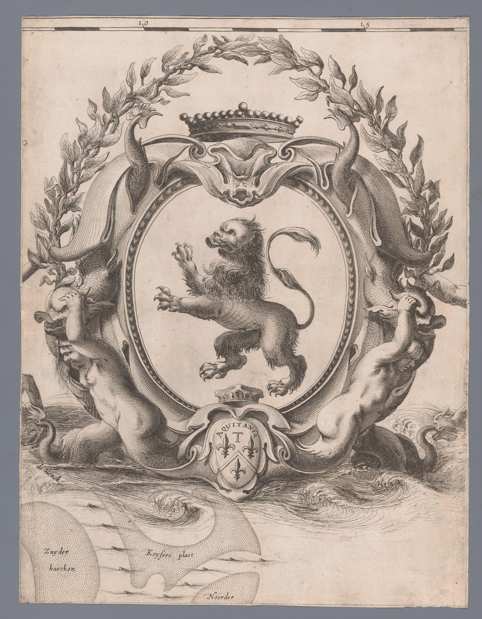 Mapa hrabstwa Holandii i Utrechtu (tablica 2) autorstwa Jacob Aertsz. Colom (I)