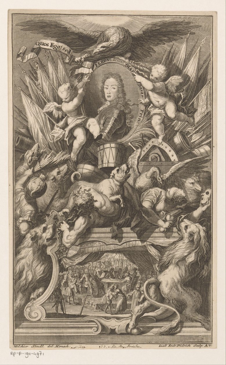 Portret Ferdynanda Bawarskiego autorstwa Jacob Andreas Fridrich (I)