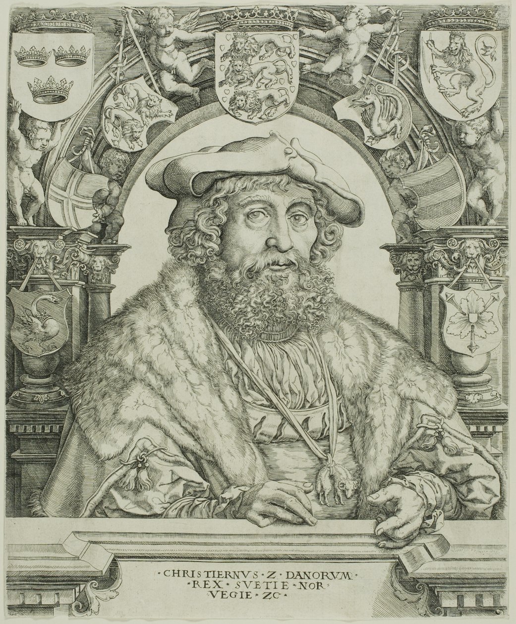 Król Danii Chrystian II autorstwa Jacob Binck