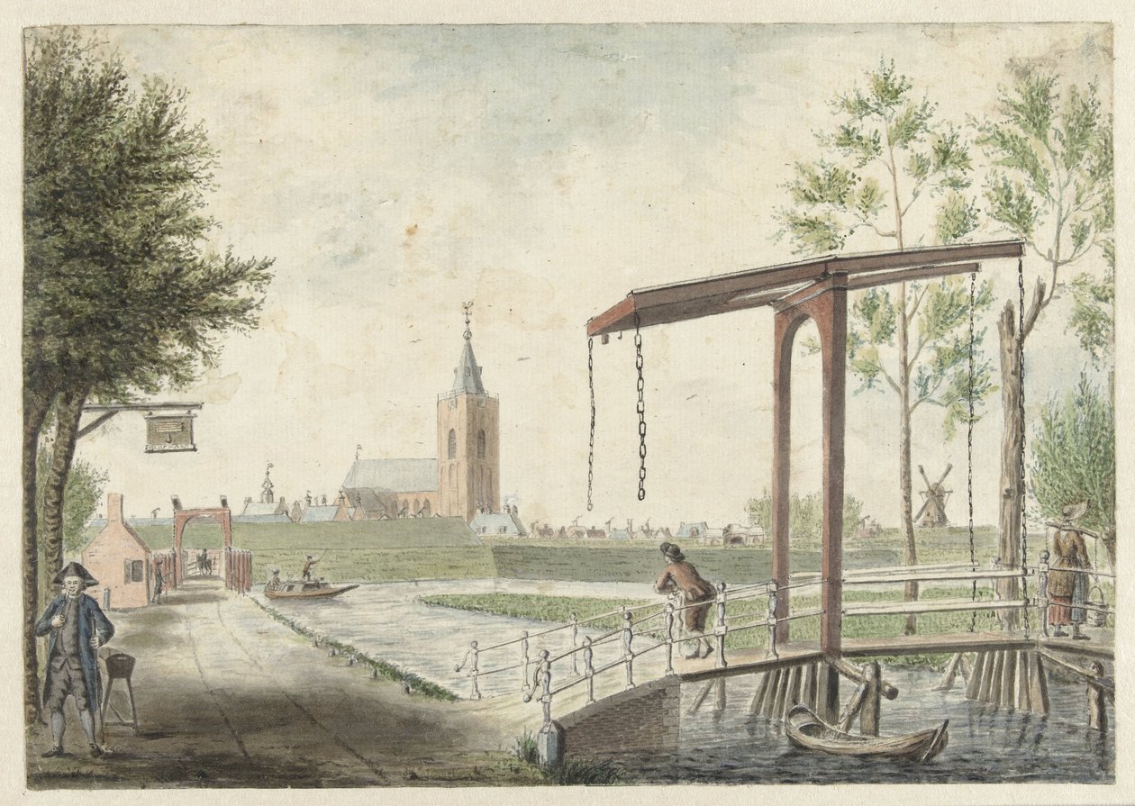 Widok na Naarden autorstwa Jacob Bolten