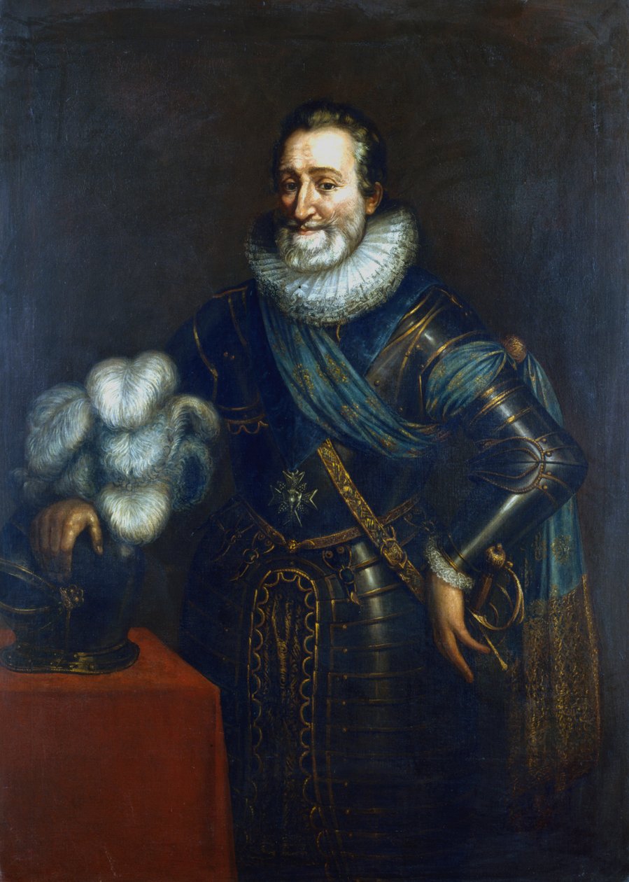 Henryk IV, pierwszy król Burbonów we Francji, ok. 1589-1610 autorstwa Jacob Bunel