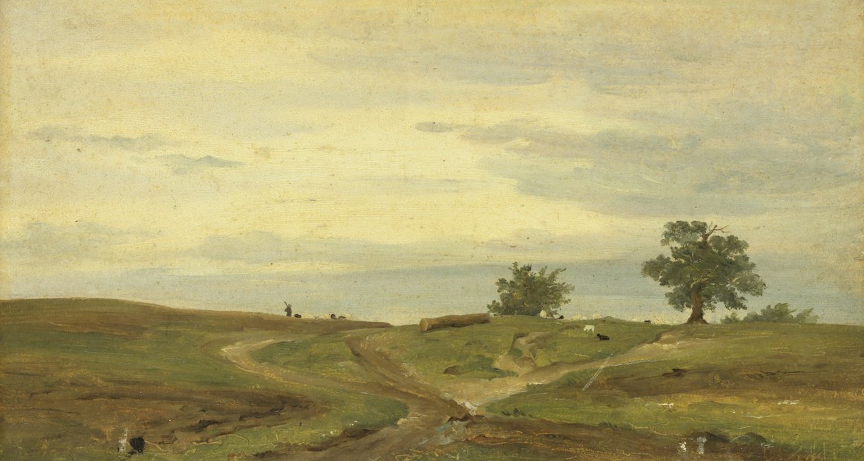 Krajobraz Górnej Bawarii autorstwa Jacob C. Eduard Averberg
