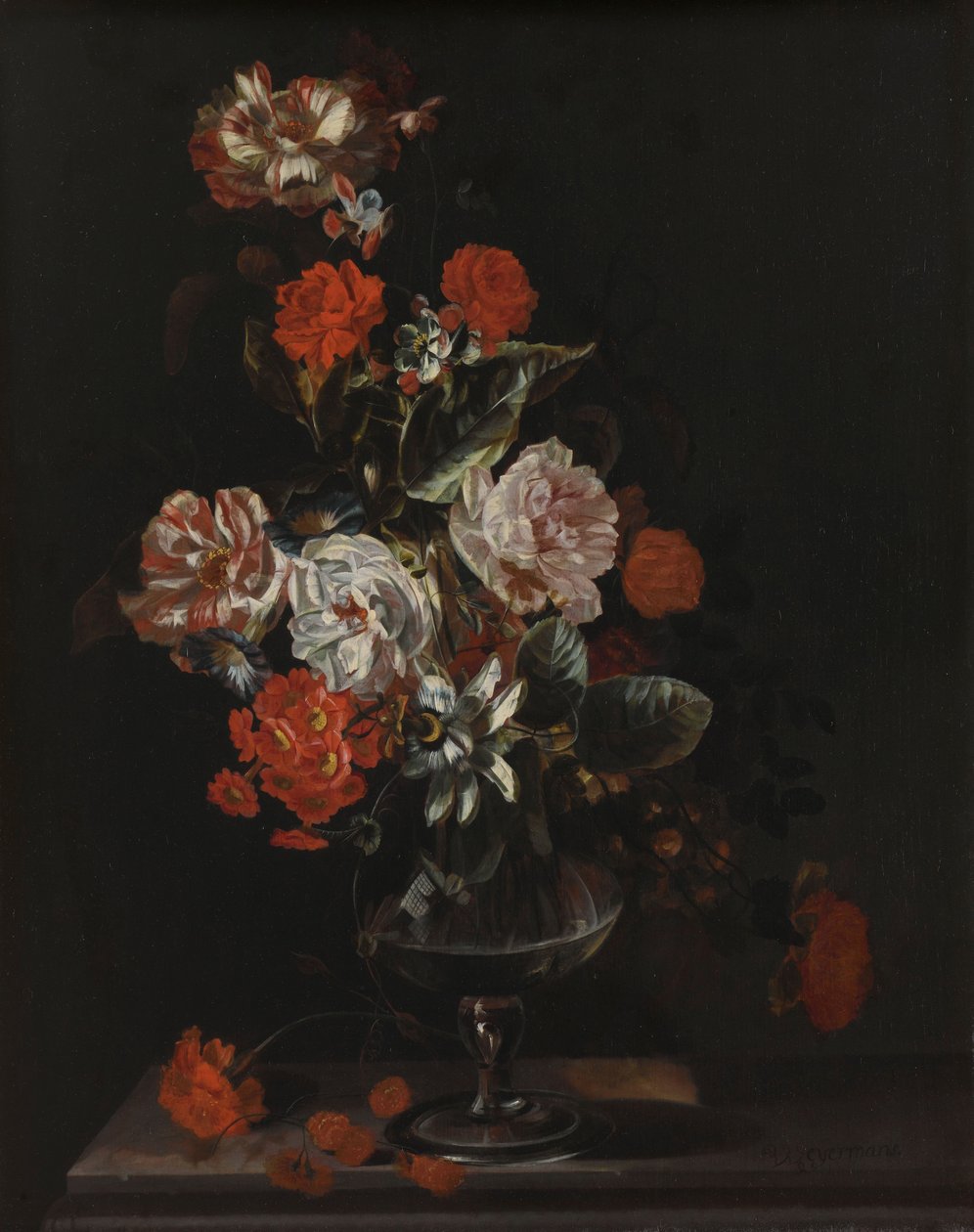 Martwa natura z kwiatami autorstwa Jacob Campo Weyerman