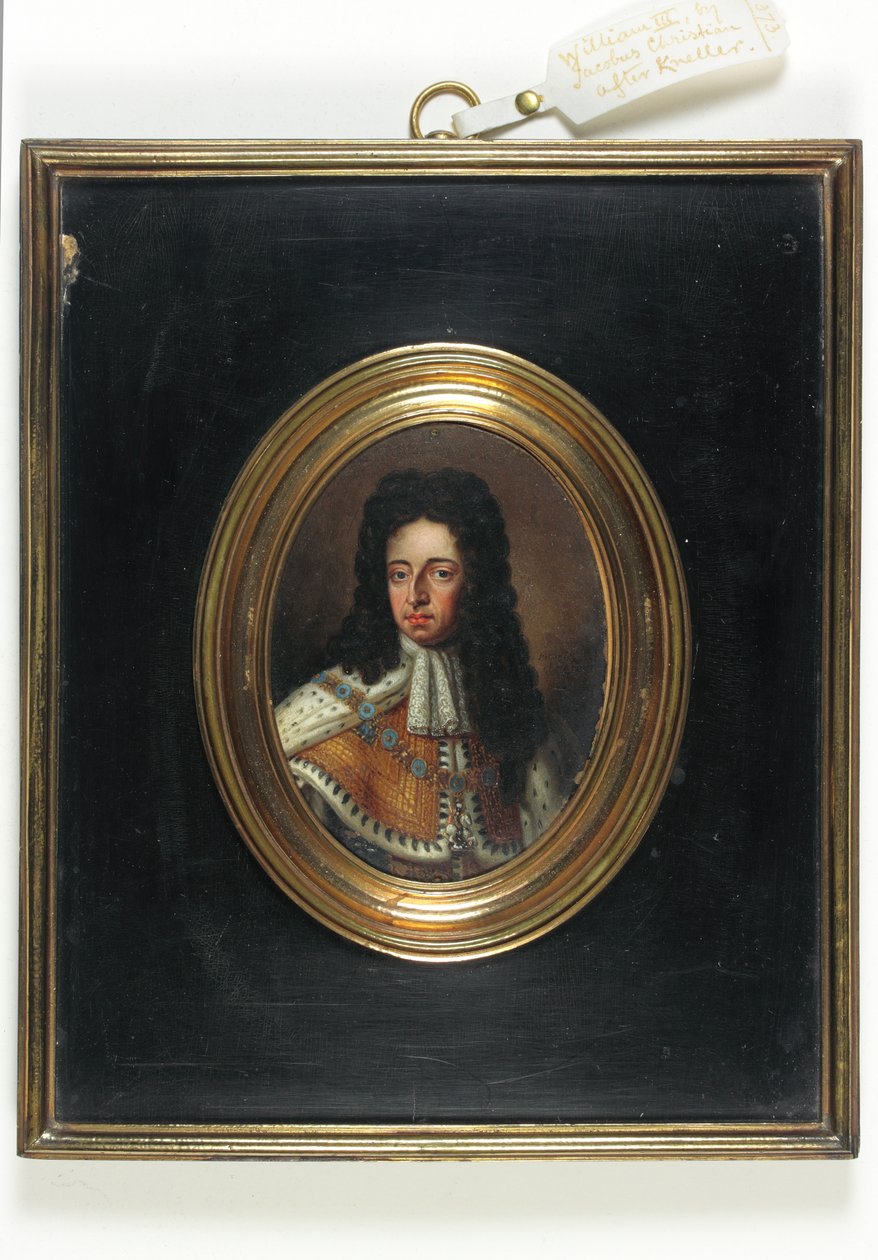 Wilhelm III (emalia) autorstwa Jacob Christian
