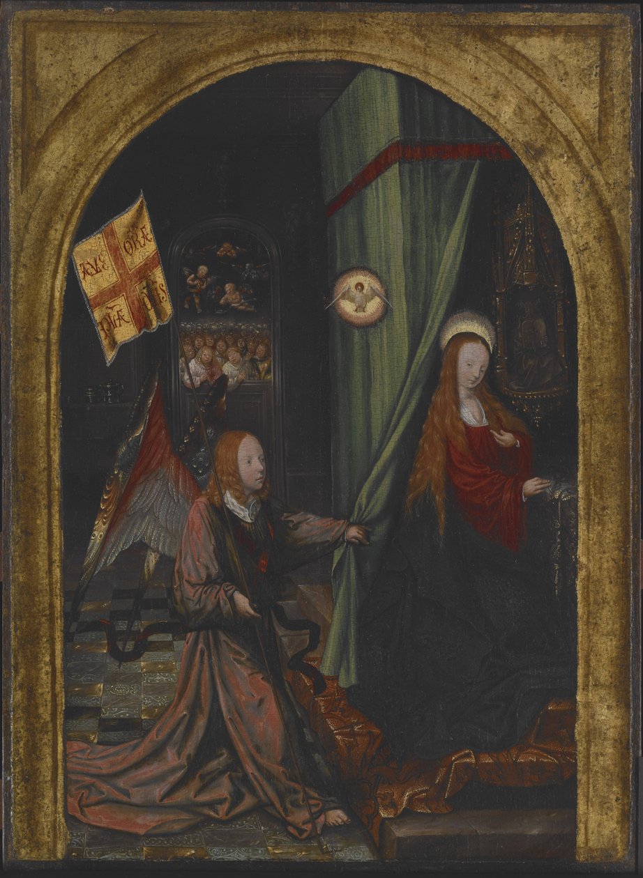 Zwiastowanie, ok. 1508 r. (olej na drewnie) autorstwa Jacob Cornelisz van Oostsanen