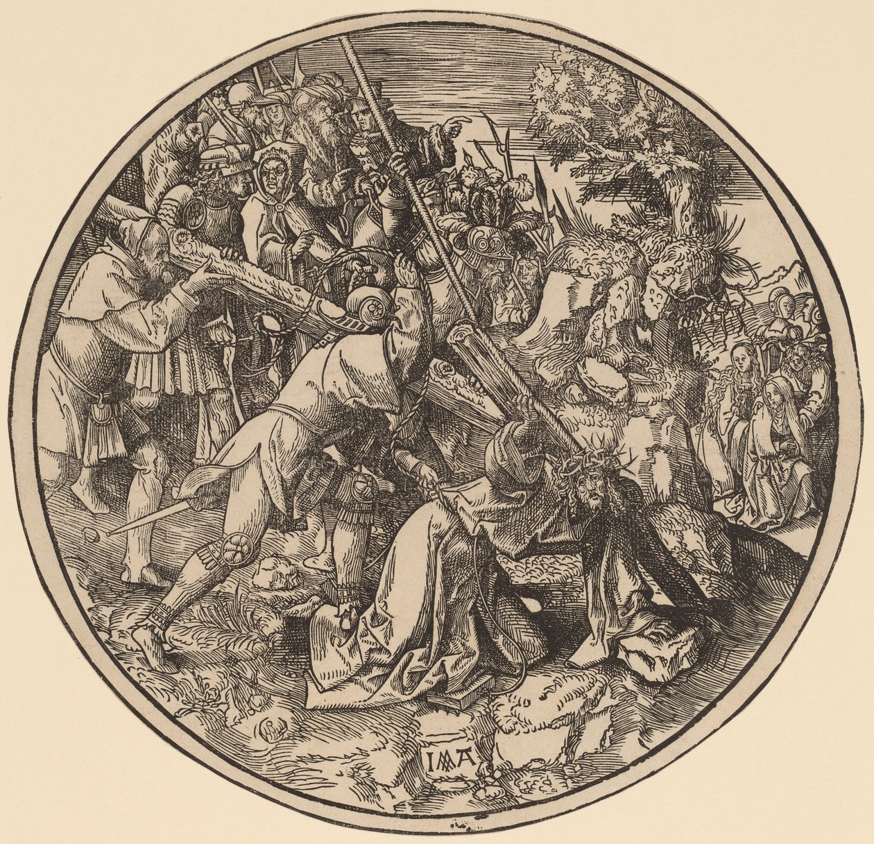 Chrystus niosący krzyż autorstwa Jacob Cornelisz van Oostsanen