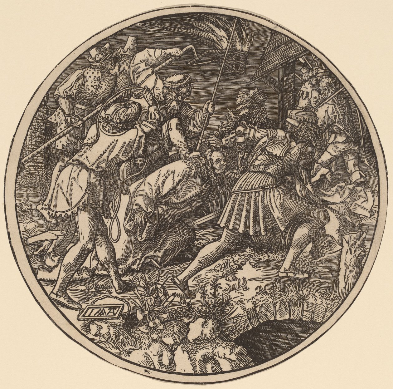 Chrystus wyprowadzony po aresztowaniu autorstwa Jacob Cornelisz van Oostsanen