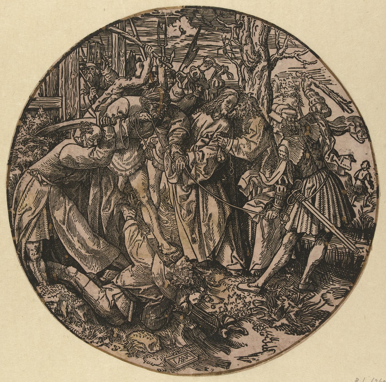 Pocałunek Judasza Okrągła Pasja (tytuł serii) autorstwa Jacob Cornelisz van Oostsanen