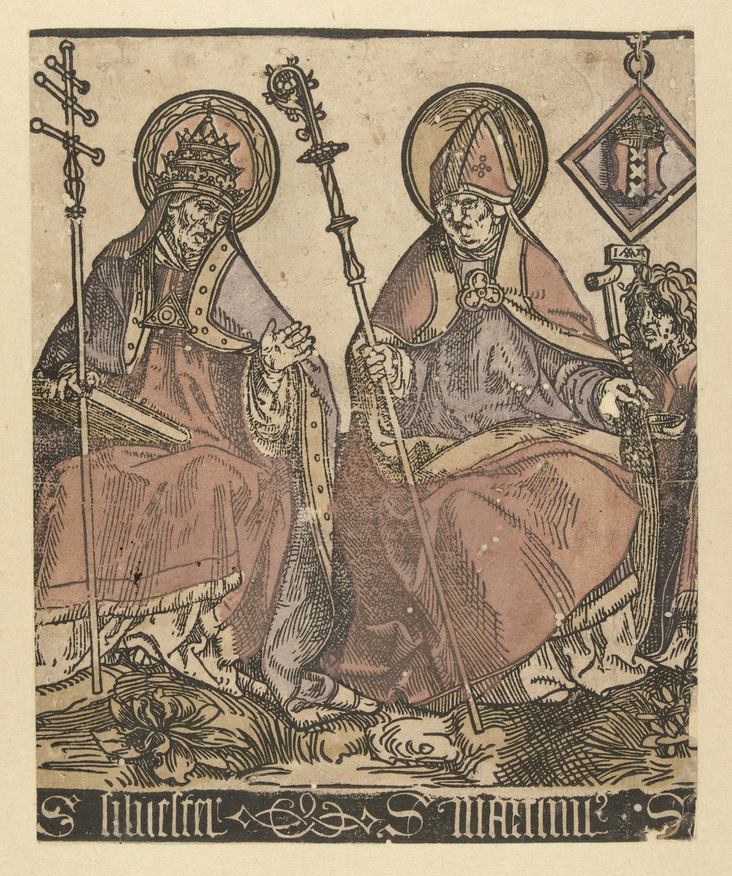 Święci Sylwester i Martinus Święci z Anną w Drieën (tytuł serii) autorstwa Jacob Cornelisz van Oostsanen