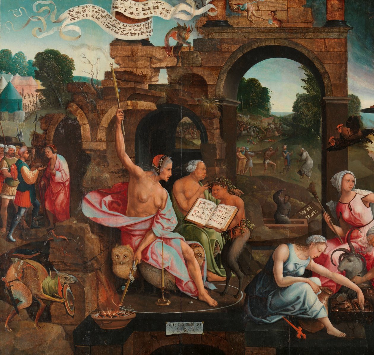 Saul i wiedźma z Endor autorstwa Jacob Cornelisz van Oostsanen