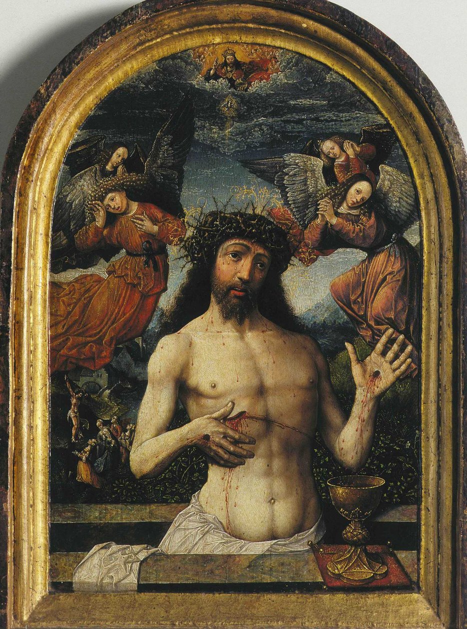 Mąż boleści autorstwa Jacob Cornelisz van Oostsanen